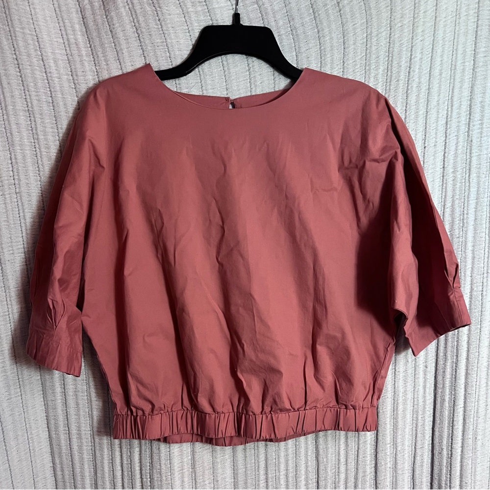 Prologue Women's Pink Cropped Top With Cinched Waist